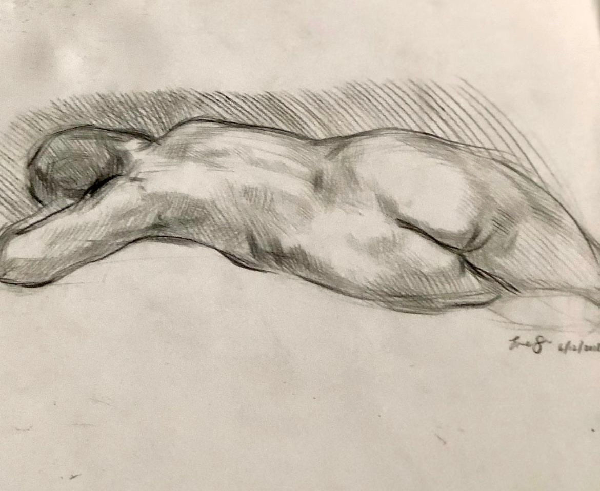 Reclining nude (back pose)